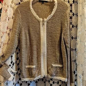 Robert Kitchen Canada zip cardigan